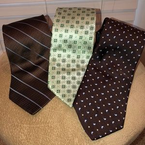 🚂Assorted Brand Lot of 3 Men’s Ties